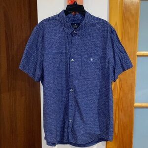Men's Blue Dotted Shirt